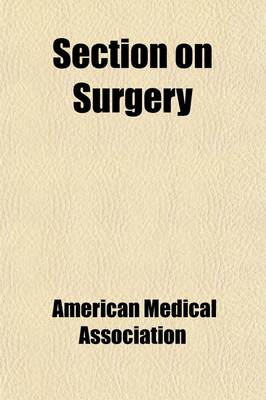 Book cover for Section on Surgery