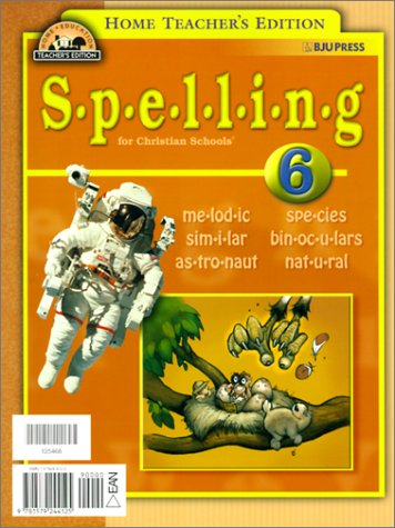 Book cover for Spelling 6 for Christian Schools