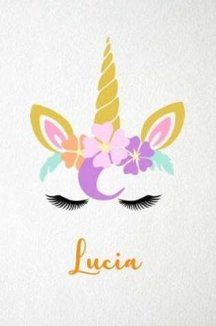 Cover of Lucia A5 Lined Notebook 110 Pages