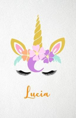 Book cover for Lucia A5 Lined Notebook 110 Pages