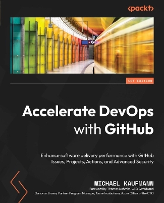 Book cover for Accelerate DevOps with GitHub