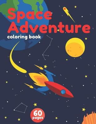 Book cover for Space Adventure coloring book