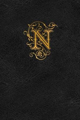 Book cover for Old English Monogram Journal - Letter N