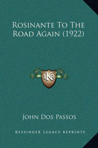 Cover of Rosinante to the Road Again (1922)