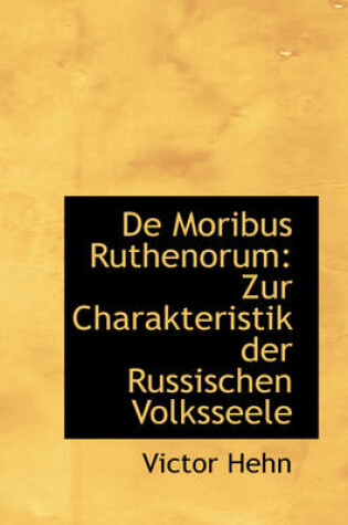 Cover of de Moribus Ruthenorum