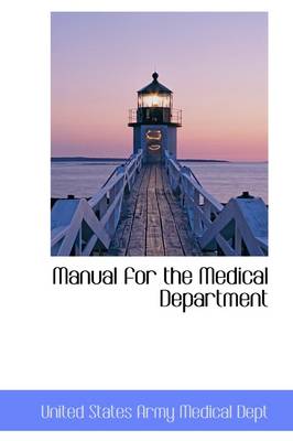 Book cover for Manual for the Medical Department