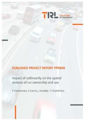 Cover of Impact of collinearity on the spatial analysis of car ownership and use