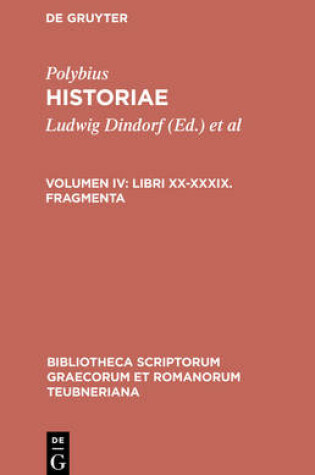 Cover of Libri XX-XXXIX. Fragmenta