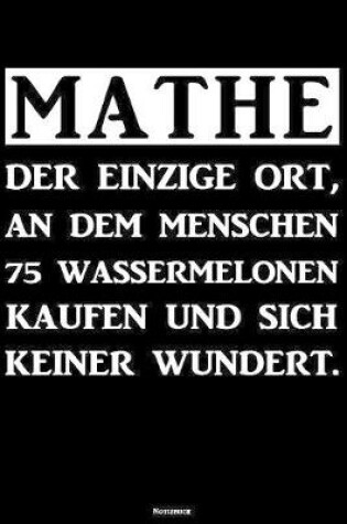 Cover of Mathe Notizbuch