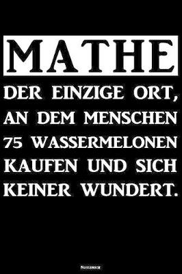 Book cover for Mathe Notizbuch