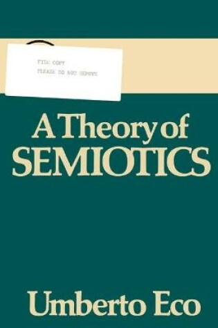 Cover of Theory of Semiotics