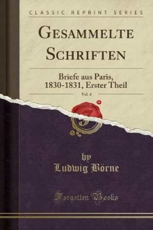 Cover of Gesammelte Schriften, Vol. 4