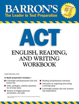 Book cover for Act English, Reading and Writing Workbook