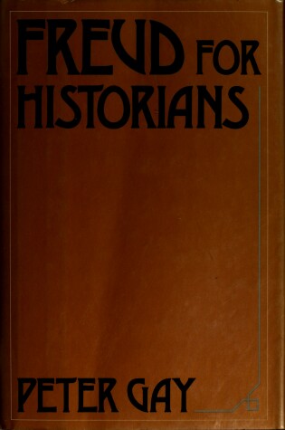 Cover of Freud for Historians