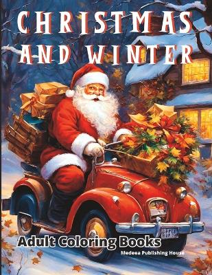 Book cover for Christmas and Winter Adult Coloring Books