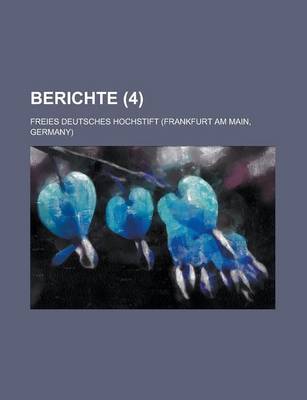 Book cover for Berichte (4)