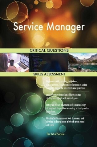 Cover of Service Manager Critical Questions Skills Assessment