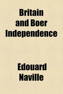 Book cover for Britain and Boer Independence