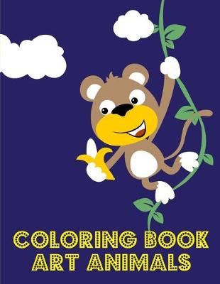 Book cover for Coloring Book Art Animals
