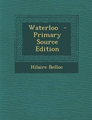 Book cover for Waterloo - Primary Source Edition