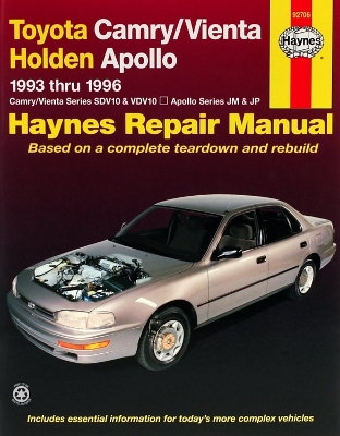 Book cover for Toyota Camry & Vienta And Holden Apollo (93 - 96)