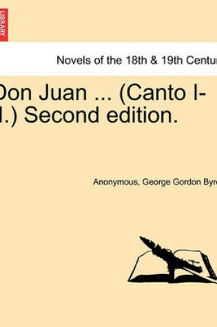 Cover of Don Juan ... (Canto I.) Second Edition.
