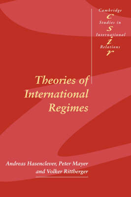 Book cover for Theories of International Regimes