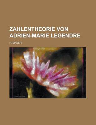 Book cover for Zahlentheorie Von Adrien-Marie Legendre