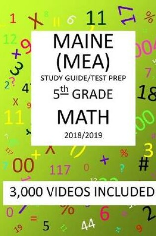 Cover of 5th Grade MAINE MEA TEST, 2019 MATH, Test Prep