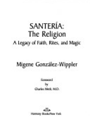 Cover of Santeria the Religion