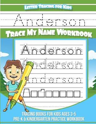 Book cover for Anderson Letter Tracing for Kids Trace My Name Workbook