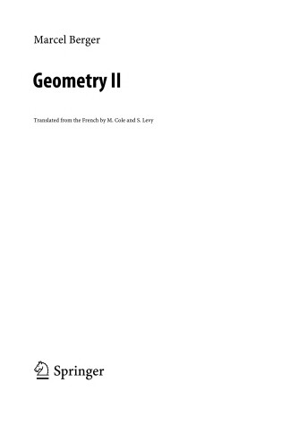 Cover of Geometry I