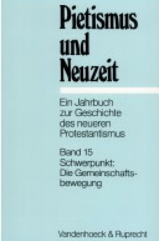 Cover of Pietismus Und Neuzeit Band 15 - 1989