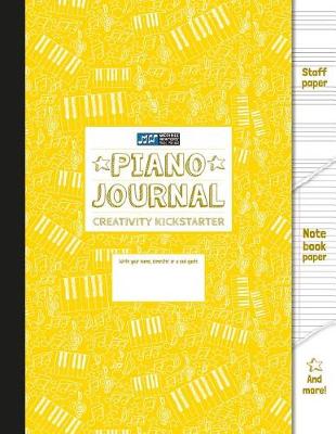 Book cover for Piano Journal and Creativity Kickstarter (Yellow)