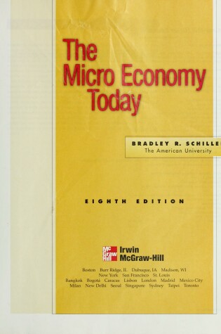 Cover of Microeconomy Today