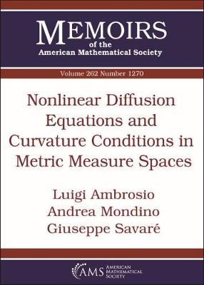 Book cover for Nonlinear Diffusion Equations and Curvature Conditions in Metric Measure Spaces