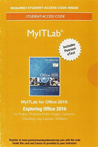 Book cover for MyLab IT with Pearson eText Access Code for Exploring Microsoft Office 2016