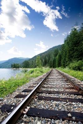 Book cover for Train Tracks Going Around the Bend