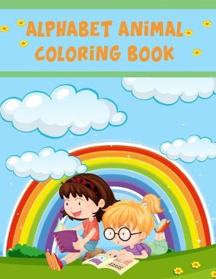 Book cover for Alphabet Animal Coloring Book