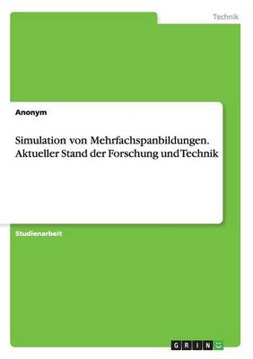 Book cover for Simulation von Mehrfachspanbildungen. Aktueller Stand der Forschung und Technik