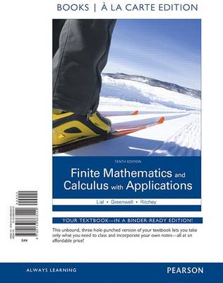 Book cover for Finite Mathematics and Calculus with Applications Books a la Carte Edition