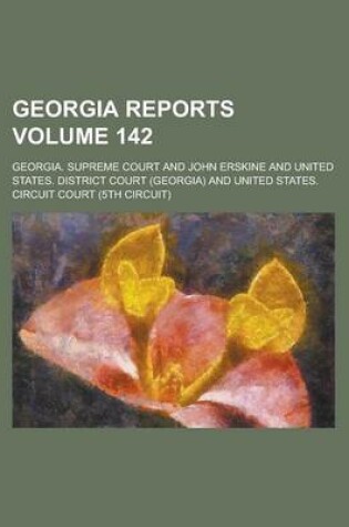 Cover of Georgia Reports Volume 142