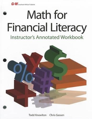 Book cover for Math for Financial Literacy: Instructor's Annotated Workbook