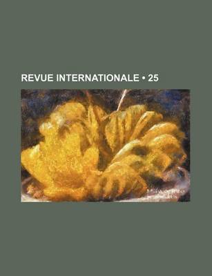 Book cover for Revue Internationale (25)