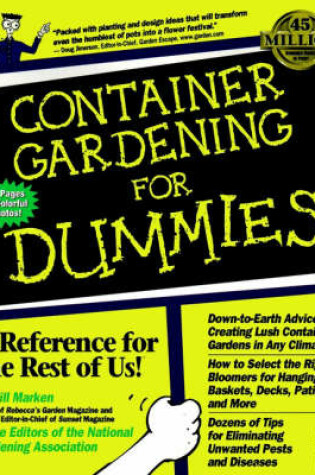 Cover of Container Gardening For Dummies