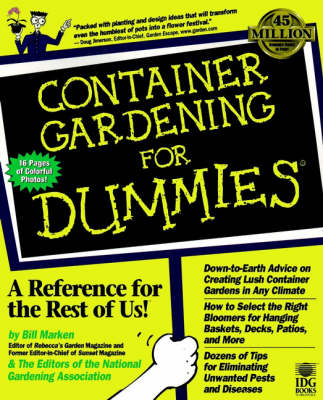Book cover for Container Gardening For Dummies
