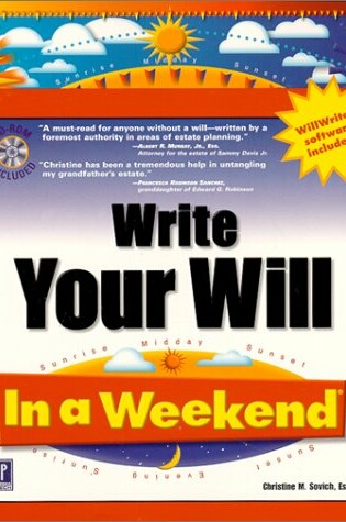 Cover of Write Your Will in a Weekend