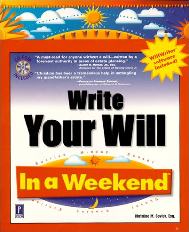 Book cover for Write Your Will in a Weekend