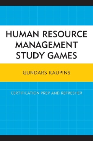 Cover of Human Resource Management Study Games