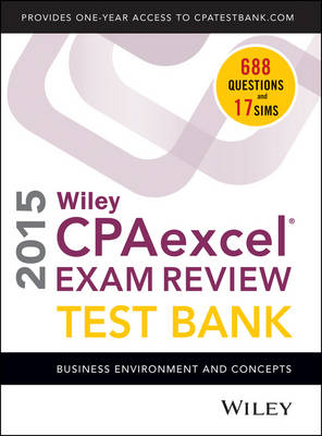 Book cover for Wiley CPA Excel Exam Review 2015 Test Bank